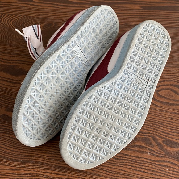 Puma Basket Heart New School White Red Blue Size UK 6.5 / EU 40 / US 9 W… - Picture 4 of 6